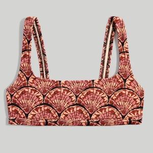Madewell Second Wave Balconette Bikini Top in Painted Seashells